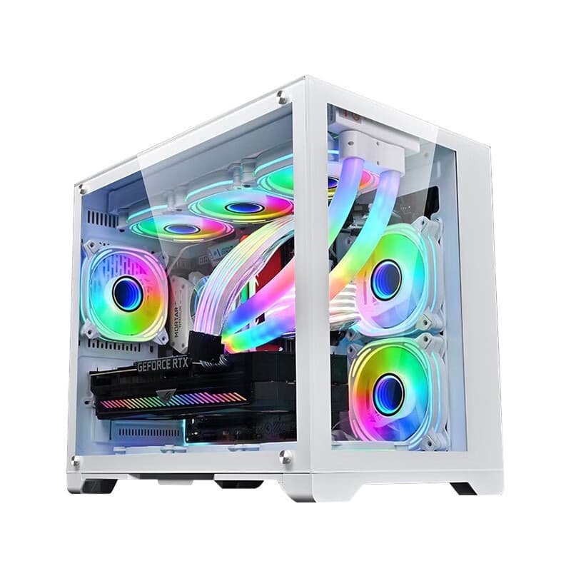 Компьютер ASUS в сборе, белый, красивый, с видом на море, Core I5 ​​13400F, ASUS DUAL RTX5060 8G