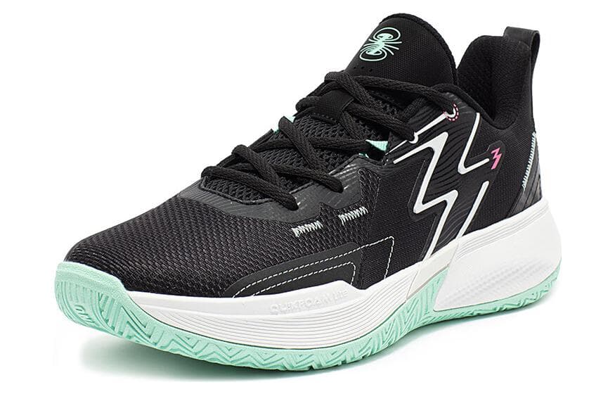 361 ° Big3 2.0 Амортизаторы Нескользящие дышащие низкие баскетбольные кроссовки Мужские черно-белые голубые