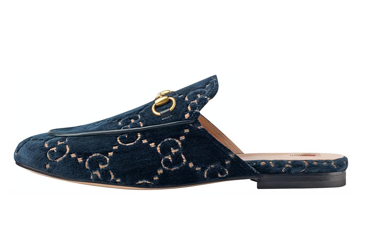 GUCCI Princetown GG Velvet Slipper
