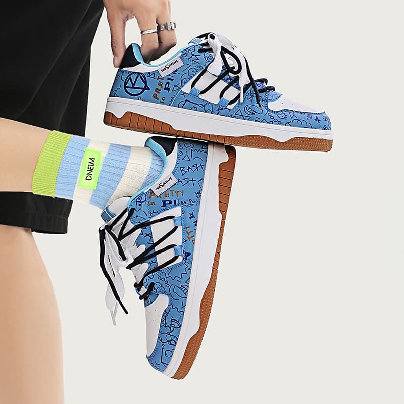 Нескользящие, устойчивые к истиранию, дышащие низкие кеды The Simpsons для скейтборда унисекс