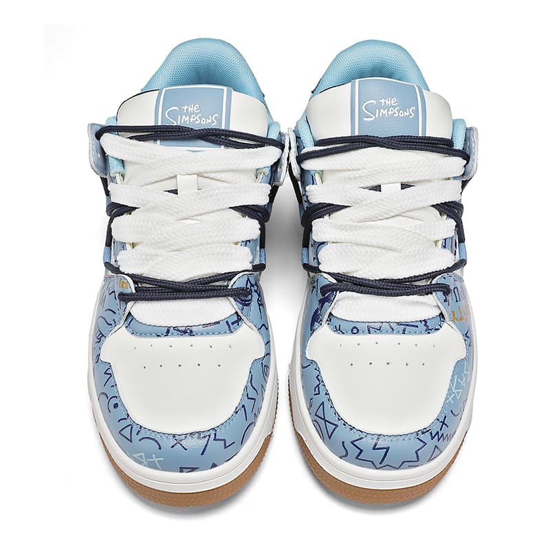 Нескользящие, устойчивые к истиранию, дышащие низкие кеды The Simpsons для скейтборда унисекс