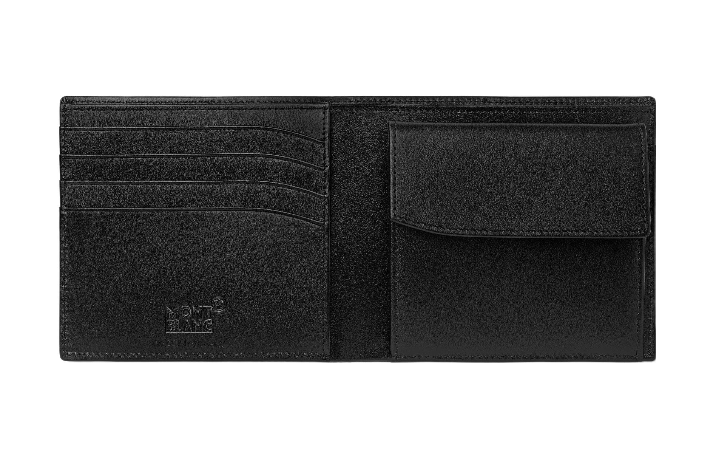 MONTBLANC Meisterstuck Мужской кошелек из зерненой коровьей кожи, черный