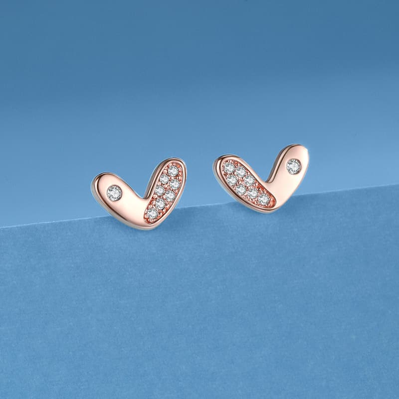 Женские серьги-гвоздики YINCHIE из стерлингового серебра