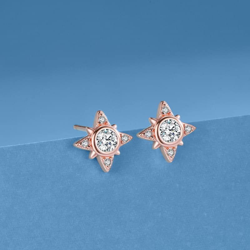 Женские серьги-гвоздики YINCHIE из стерлингового серебра