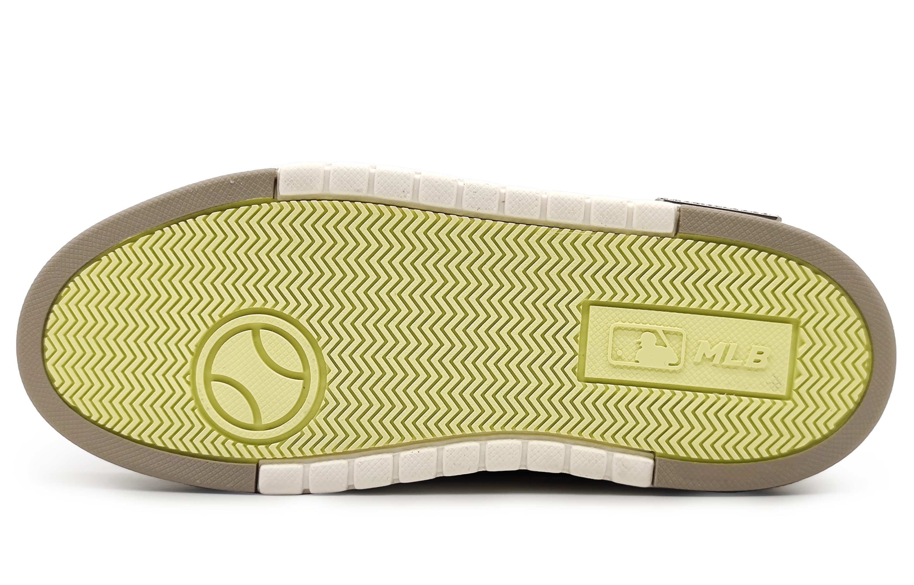 MLB Массивный вкладыш, противоскользящая амортизация, износостойкие низкие туфли для скейтборда, унисекс, бежевый, желтый