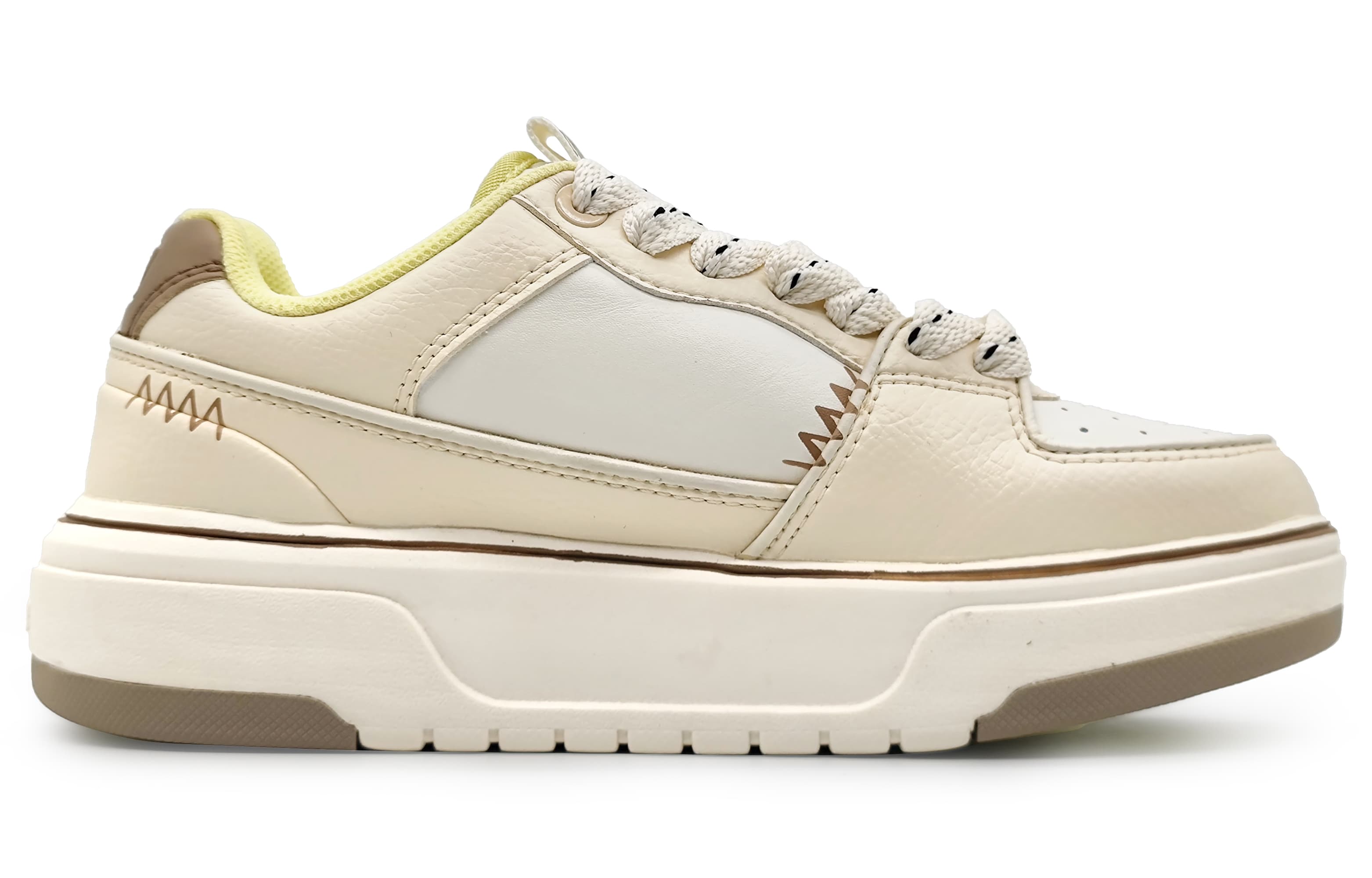 MLB Массивный вкладыш, противоскользящая амортизация, износостойкие низкие туфли для скейтборда, унисекс, бежевый, желтый