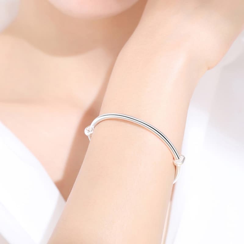 Женские браслеты из тонкого серебряного материала ZSY 999 пробы