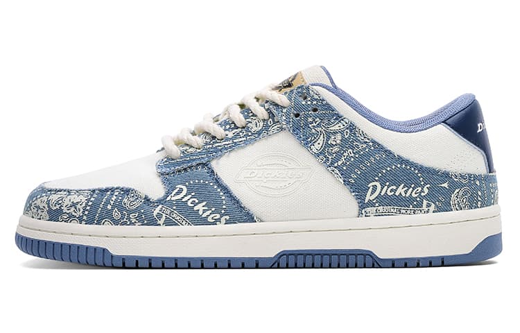 Dickies Lightweight Low top Skateboard Shoes Men's White Blue