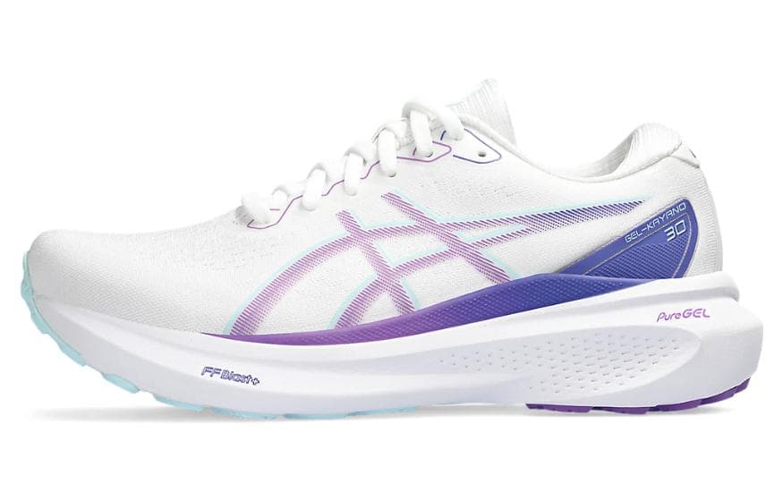 ASICS Gel Kayano 30 White Cyber Grape Women's