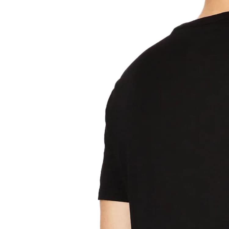 ARMANI EXCHANGE Хлопковая футболка с нашивкой-логотипом с короткими рукавами