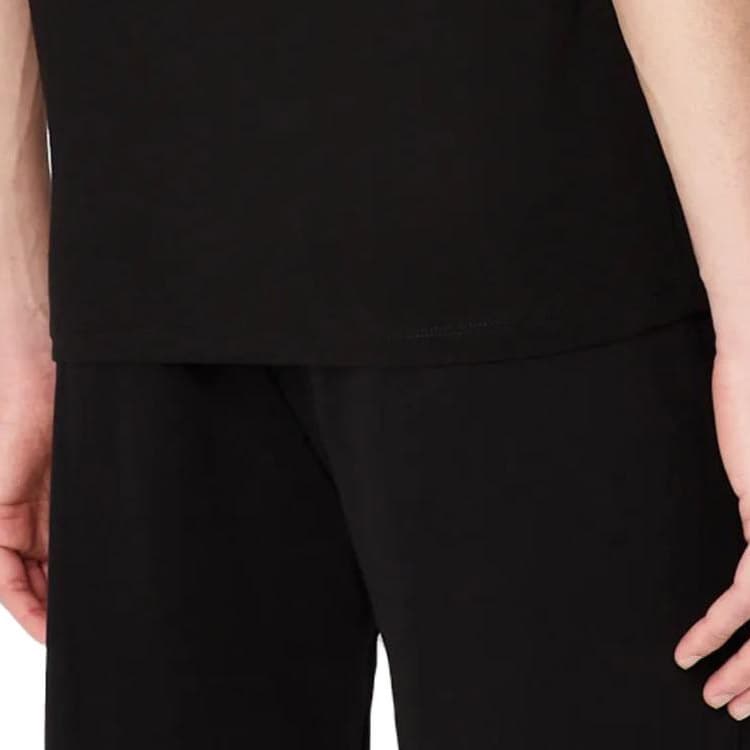 ARMANI EXCHANGE Хлопковая футболка с нашивкой-логотипом с короткими рукавами