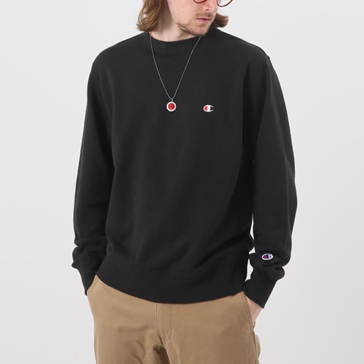 Толстовка Champion, японская версия, унисекс, черная