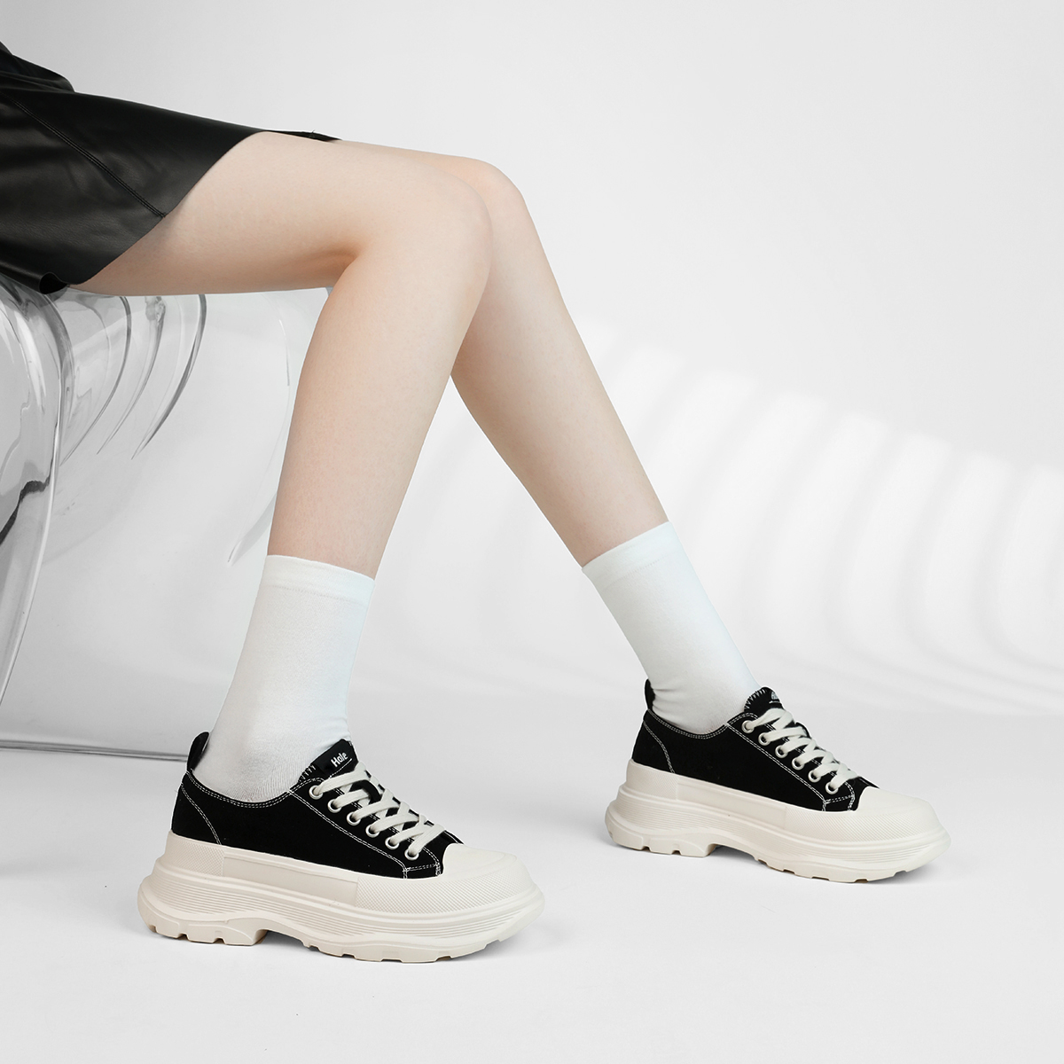 HALEBOSS, увеличивающие рост, устойчивые к истиранию, легкие дышащие нескользящие низкие парусиновые туфли унисекс