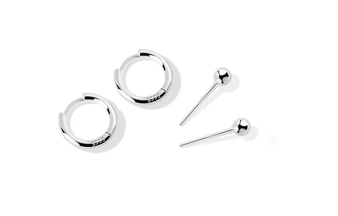 Женские серьги-гвоздики JUICY GRAPE из стерлингового серебра