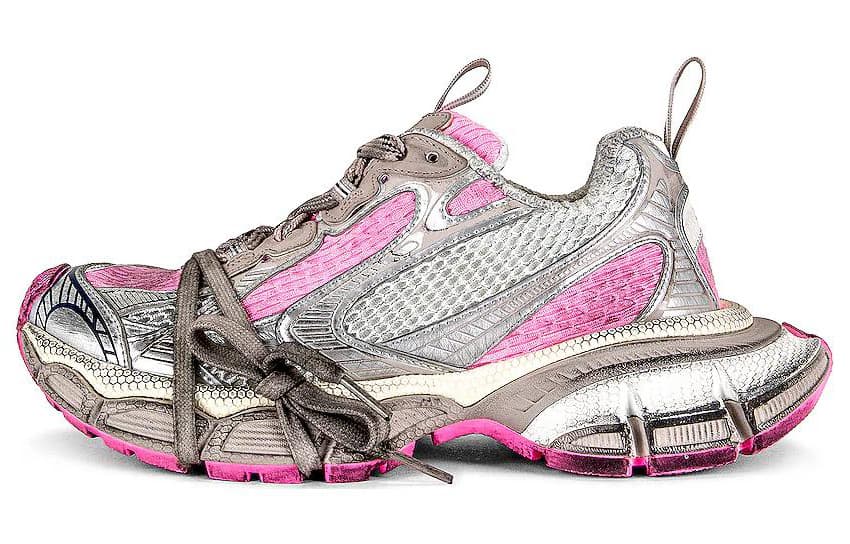 Balenciaga 3XL Sneakers 'White Grey And Pink Mesh And Polyurethane' Women's