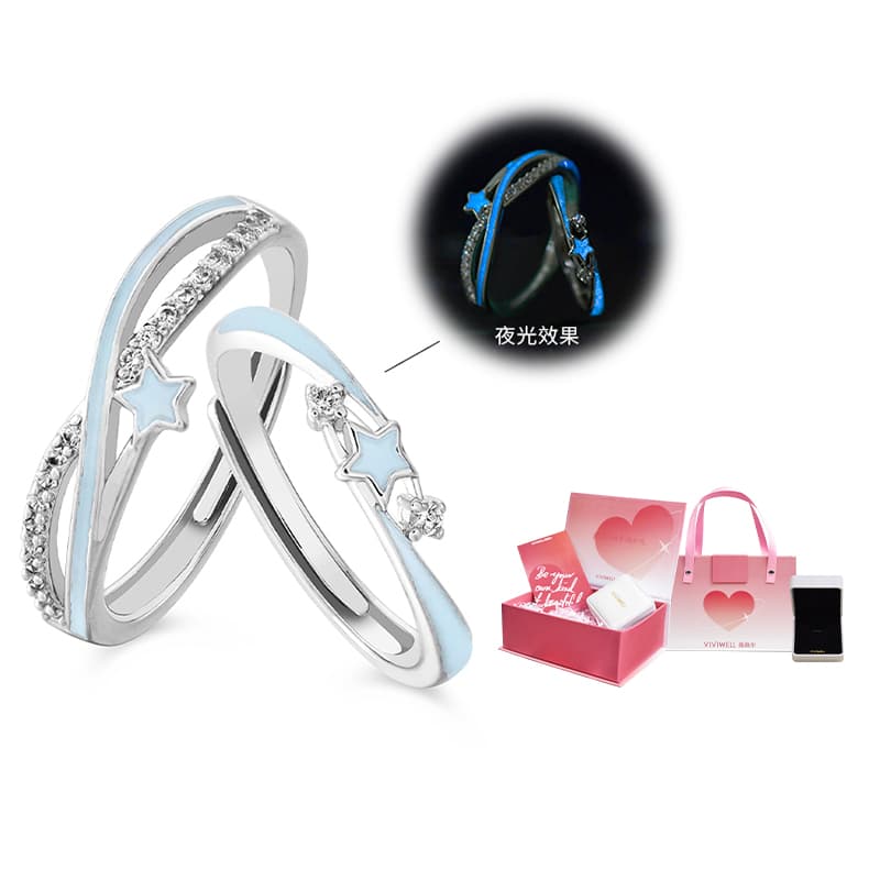 VIVIWELL S925 Серебряные кольца унисекс