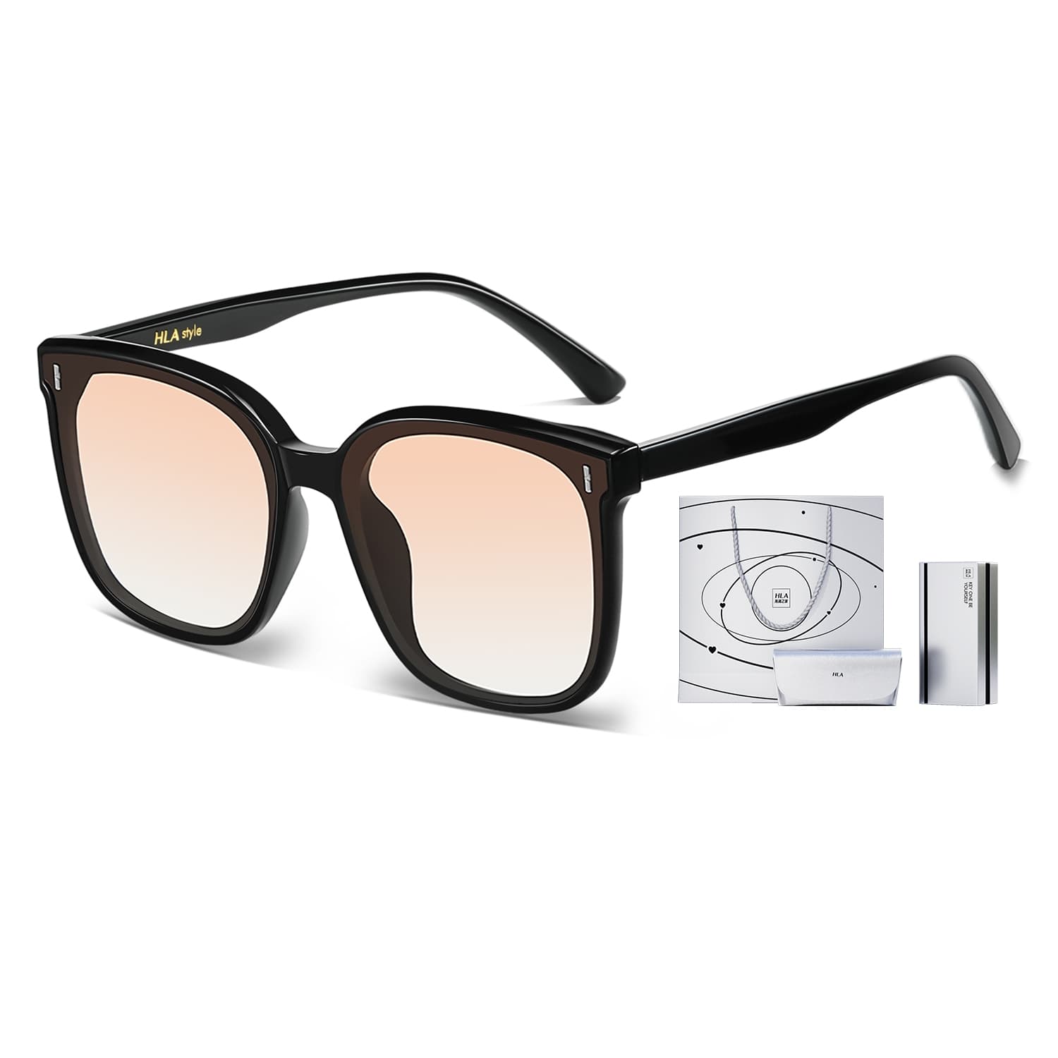 HLA TR/Memory пластиковые квадратные солнцезащитные очки унисекс