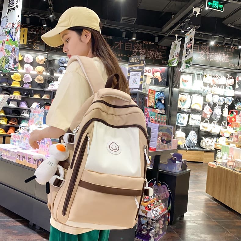 NOMK Нейлоновый холщовый компьютерный портативный рюкзак обычный унисекс многоцветный