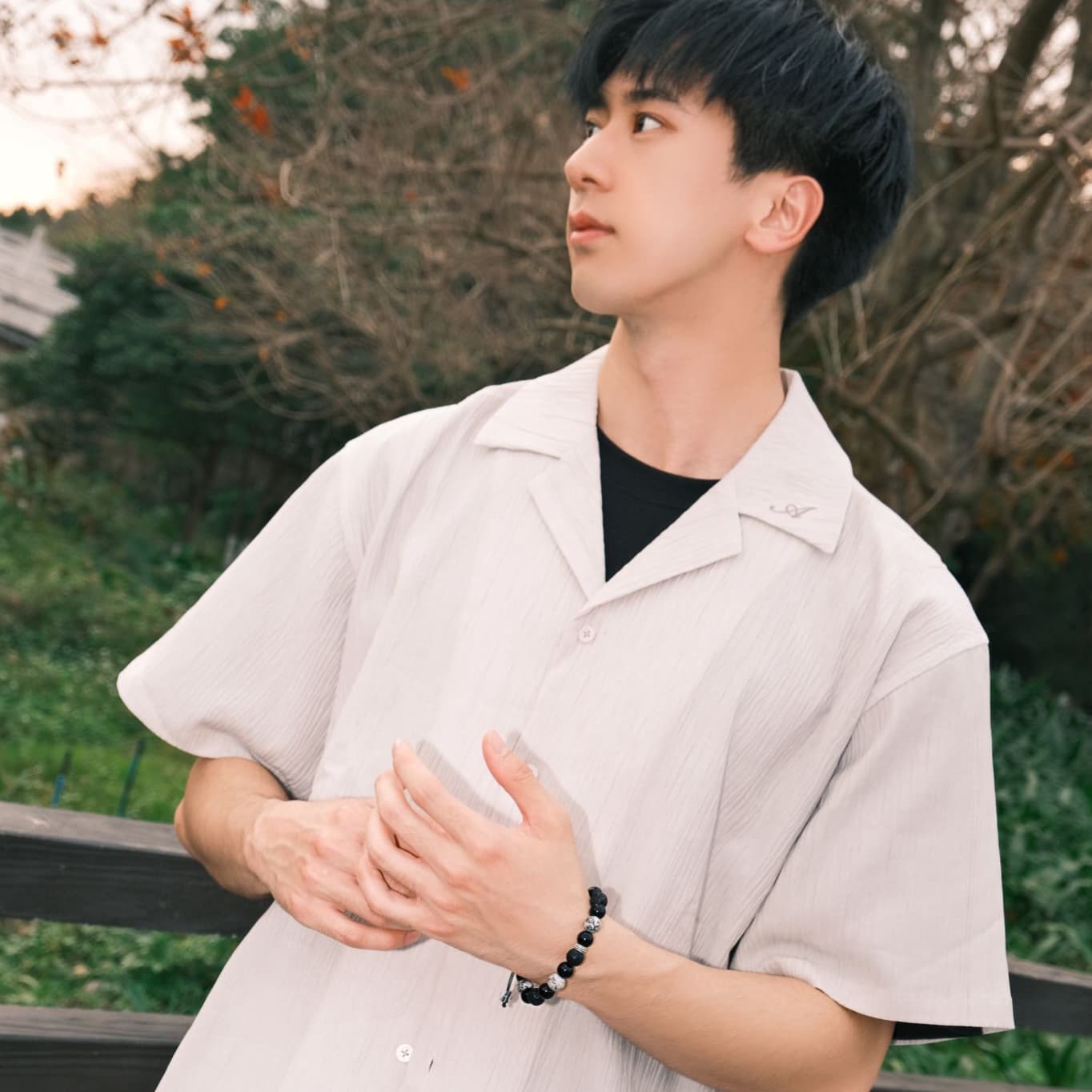 TIG браслеты из натурального обсидиана унисекс