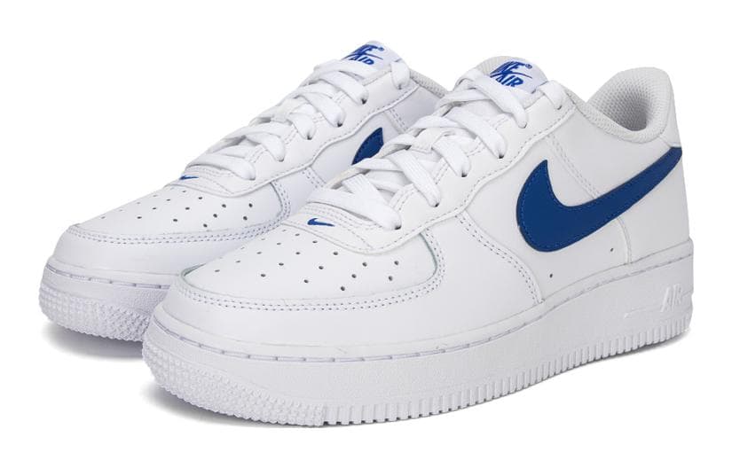 Nike Air Force 1 GS «Белый Hyper Royal»