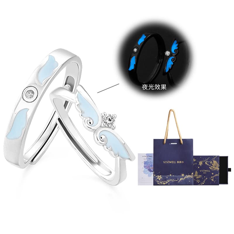 VIVIWELL S925 Серебряные кольца унисекс