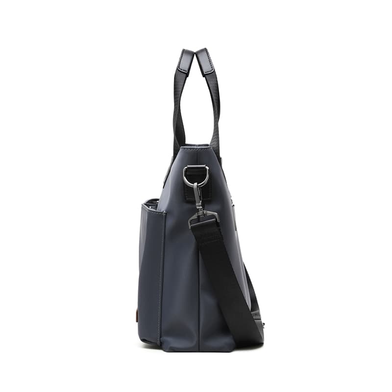 Портфель-туба из ткани POLO, мужской, черный/серый