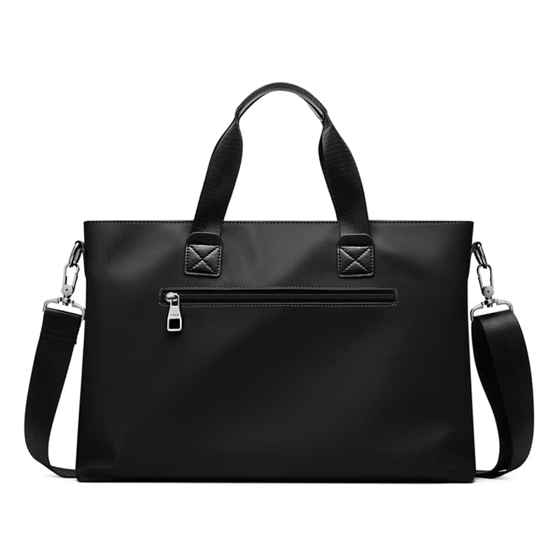 Портфель-туба из ткани POLO, мужской, черный/серый