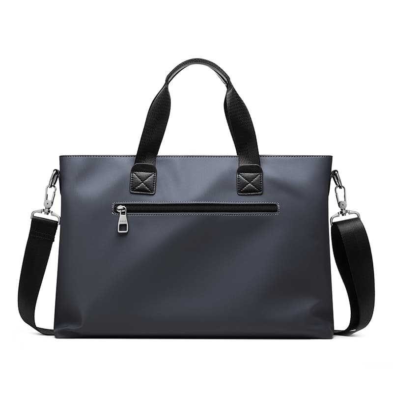 Портфель-туба из ткани POLO, мужской, черный/серый