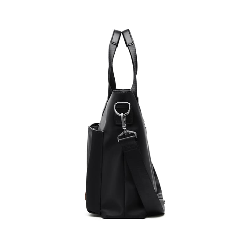 Портфель-туба из ткани POLO, мужской, черный/серый