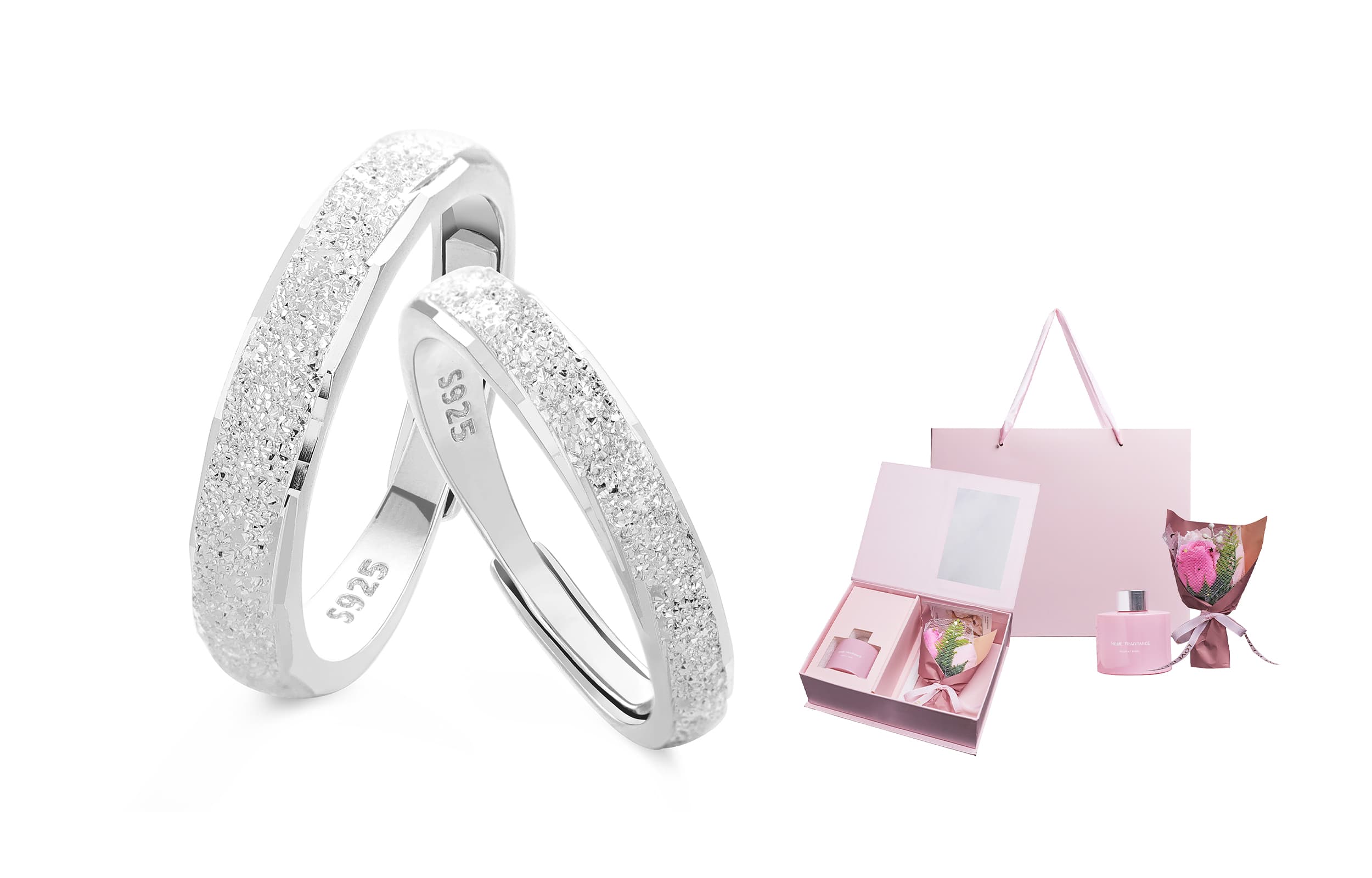 VIVIWELL S925 Серебряные кольца унисекс