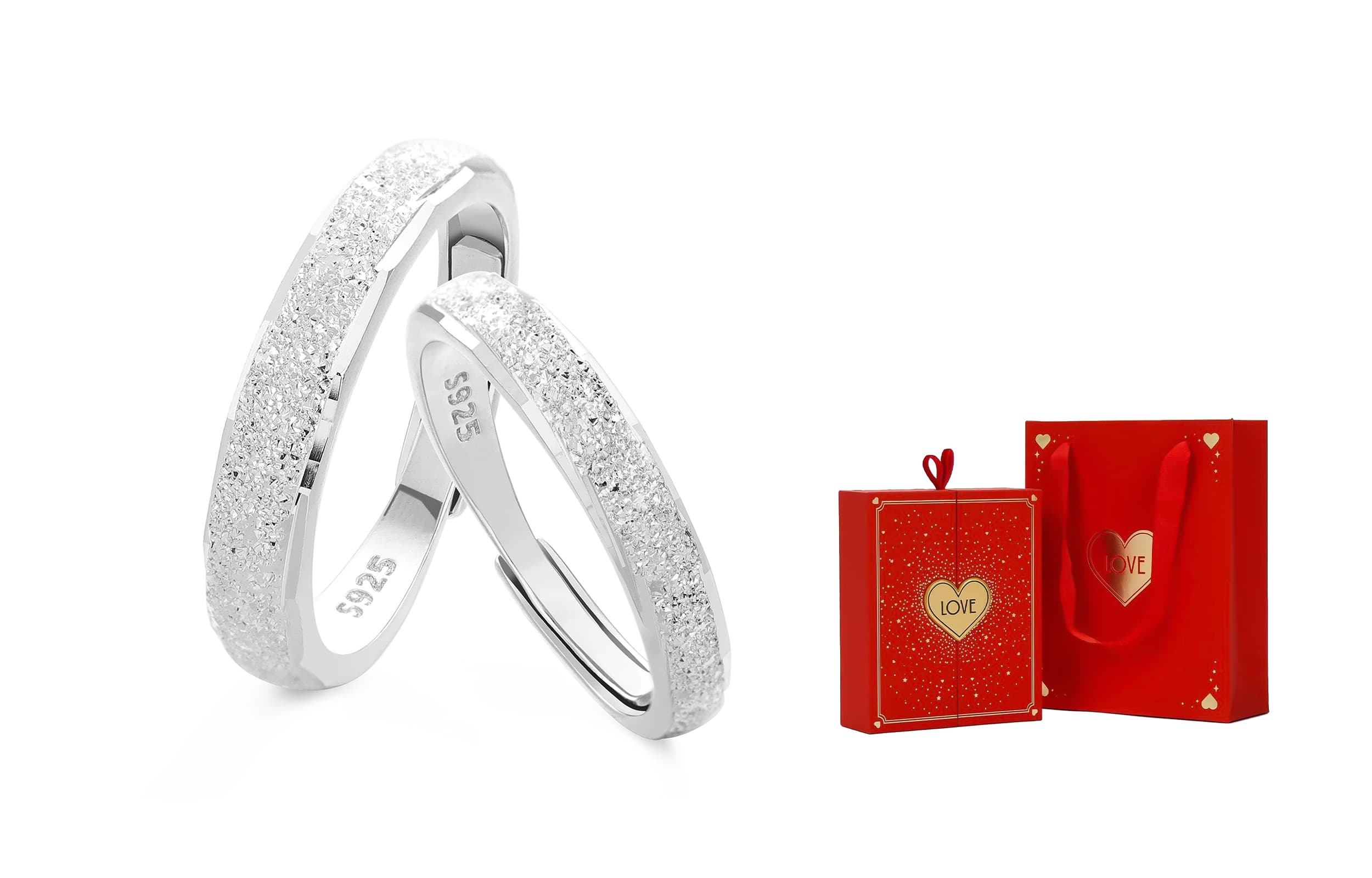 VIVIWELL S925 Серебряные кольца унисекс