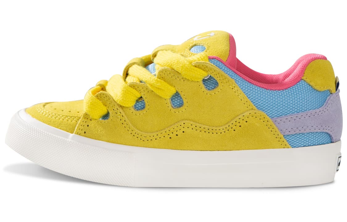 Ollieskate Low top Skateboard Shoes Unisex Blue Yellow