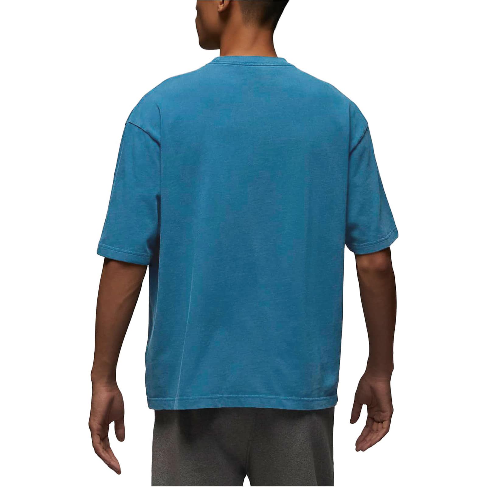 Футболка мужская с заниженными плечами Jordan, темно-синяя