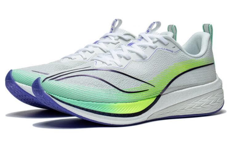 Кроссовки для спринта LiNing Red Hare 6 Pro с амортизацией и низким верхом, мужские белые