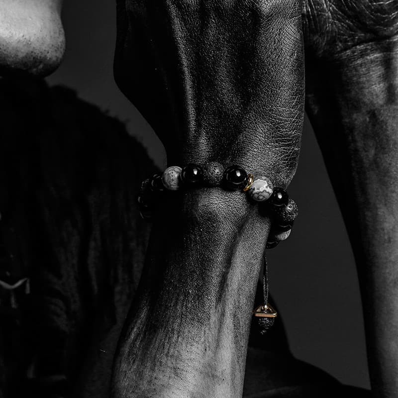 Браслеты Cuud из вулканического камня унисекс