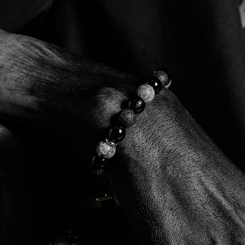 Браслеты Cuud из вулканического камня унисекс