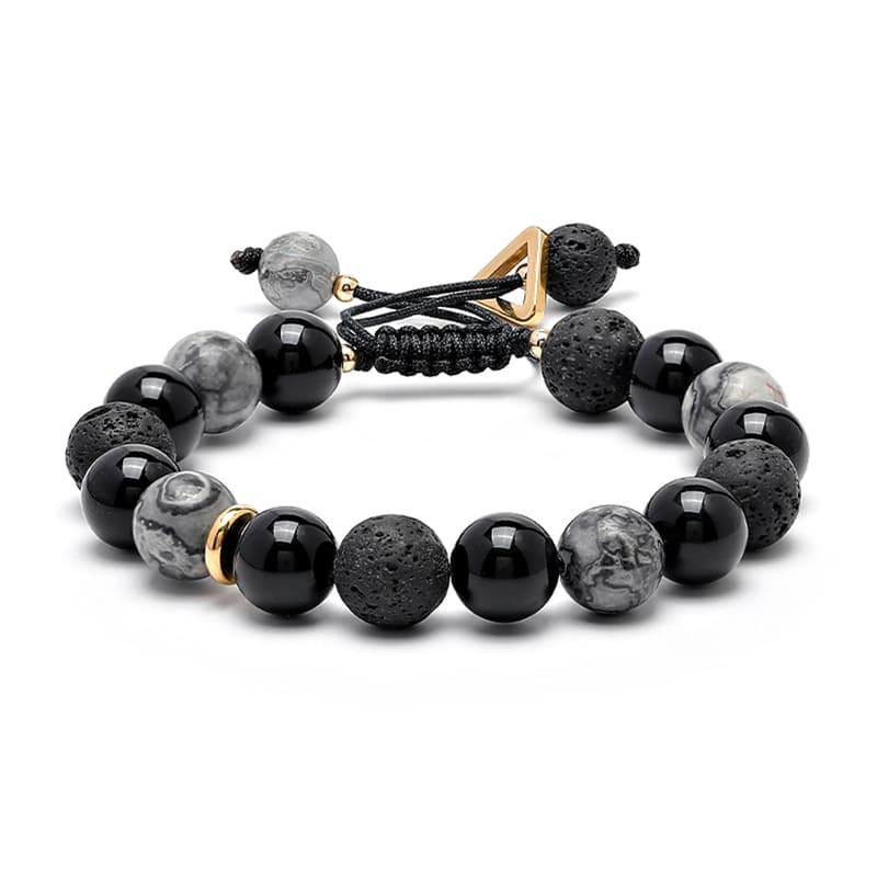 Cuud Volcanic Stone Bracelets Unisex