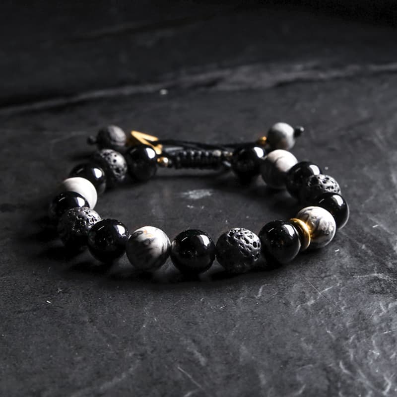 Браслеты Cuud из вулканического камня унисекс