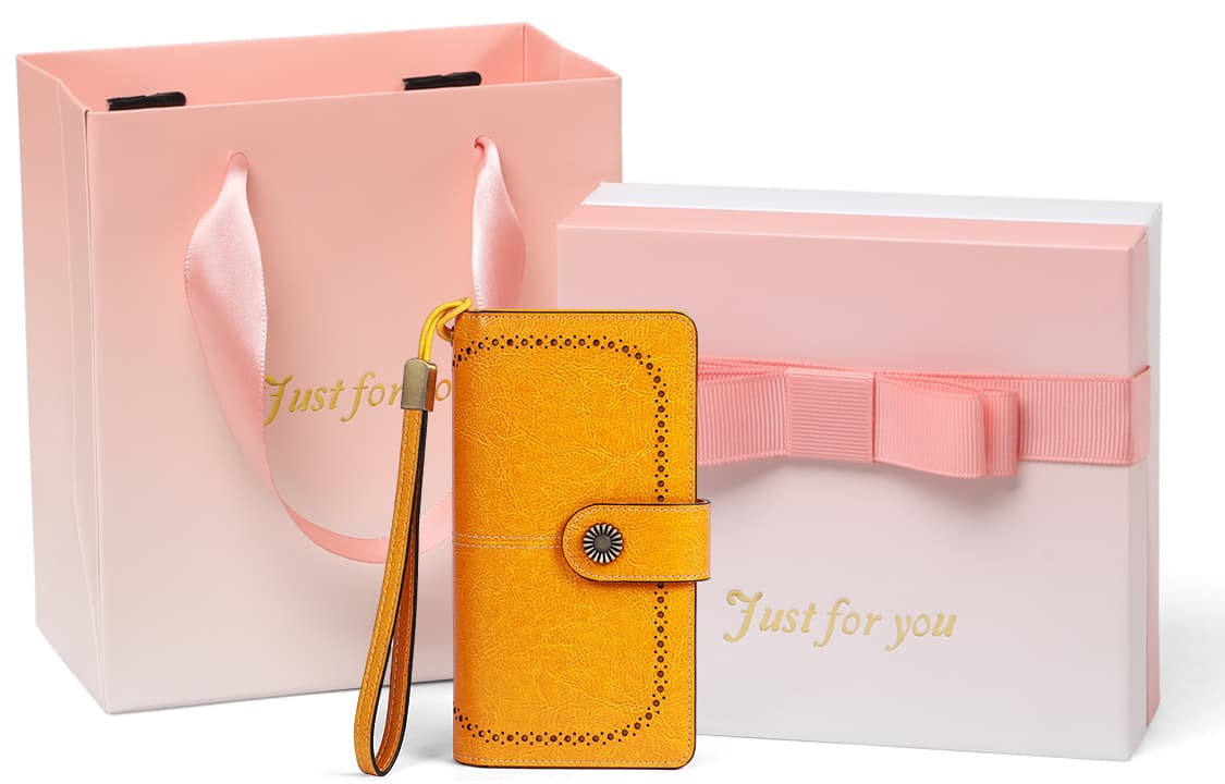 VINEY Кошелек, клатч и портмоне из коровьей кожи, маленький женский винтажный коричневый цвет