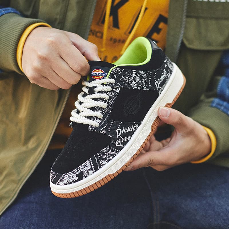 Dickies модные разноцветные удобные и универсальные низкие туфли для скейтборда мужские черные белые