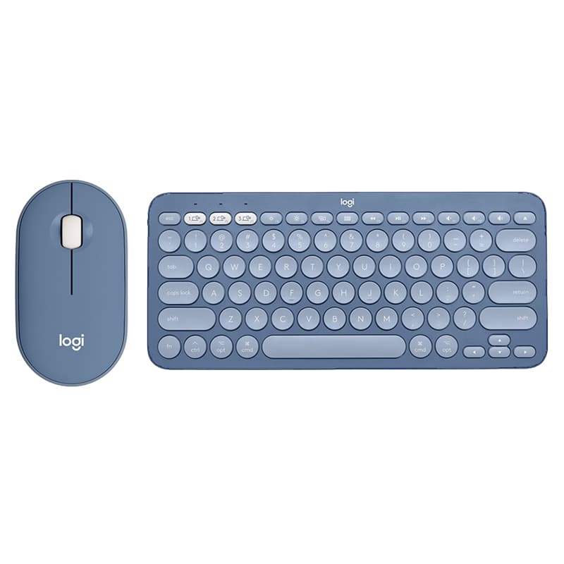 Logitech Pebble Pebbled Leather+K380 Office Keyboard & Mouse Set