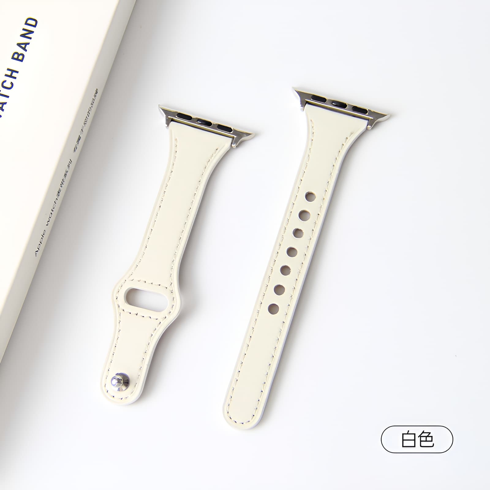 Ремешок для часов Zhongwo, совместимый с Apple, материал из натуральной кожи