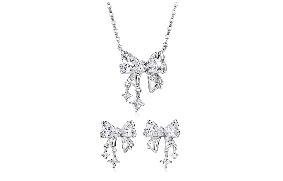 KADER Soft Elegance Sparkling Galaxy, ожерелья на удачу, женские серебристо-белые, эксклюзивная коробка Goddess