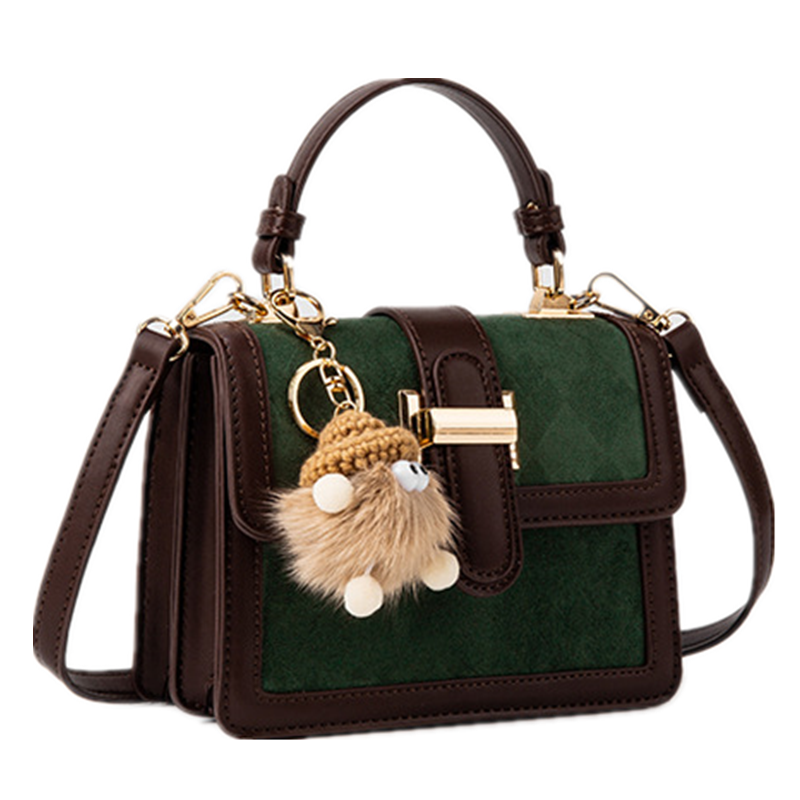 NOMK Кожаная маленькая квадратная сумка-сумка Обычная женская шахматная доска