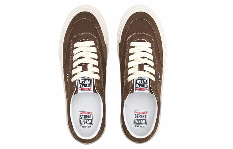 Vision Street Wear Туфли для скейтборда с плоским верхом и низким верхом Унисекс Коричневые