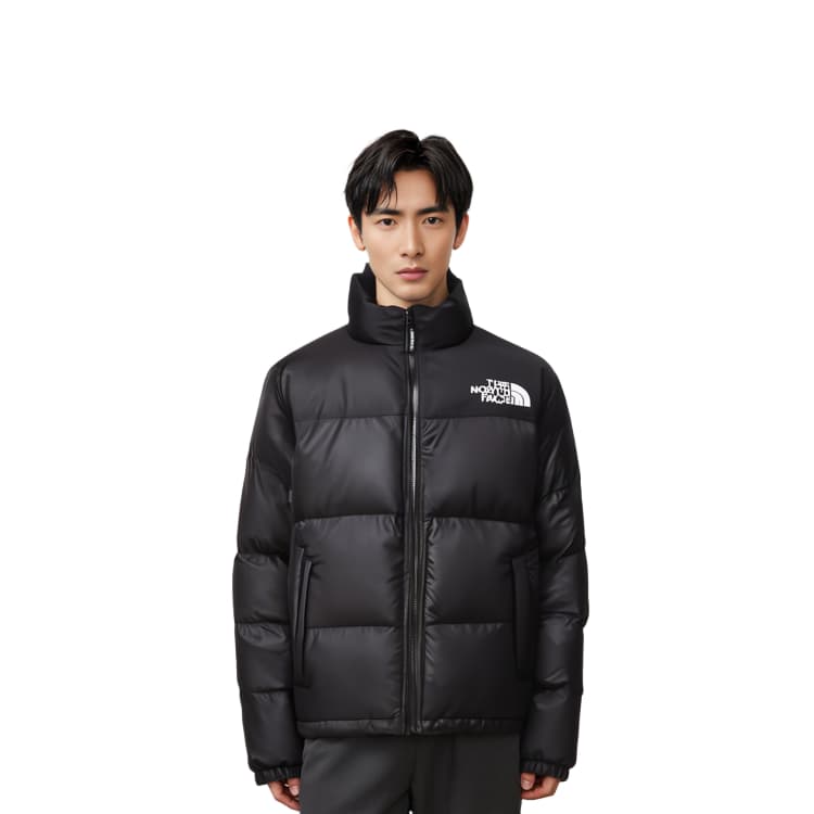 Куртка с мячом THE NORTH FACE M'S Nuptse, черная, корейская версия