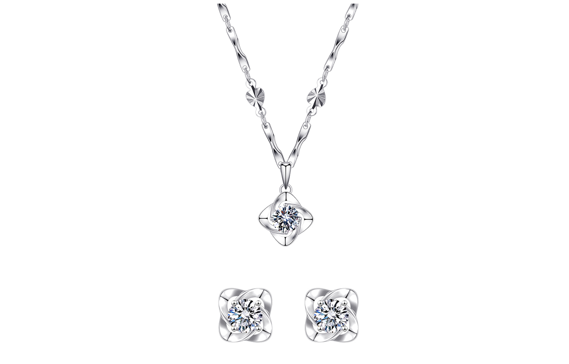 Женские изящные серебряные ожерелья KINGFOCUS 999 пробы