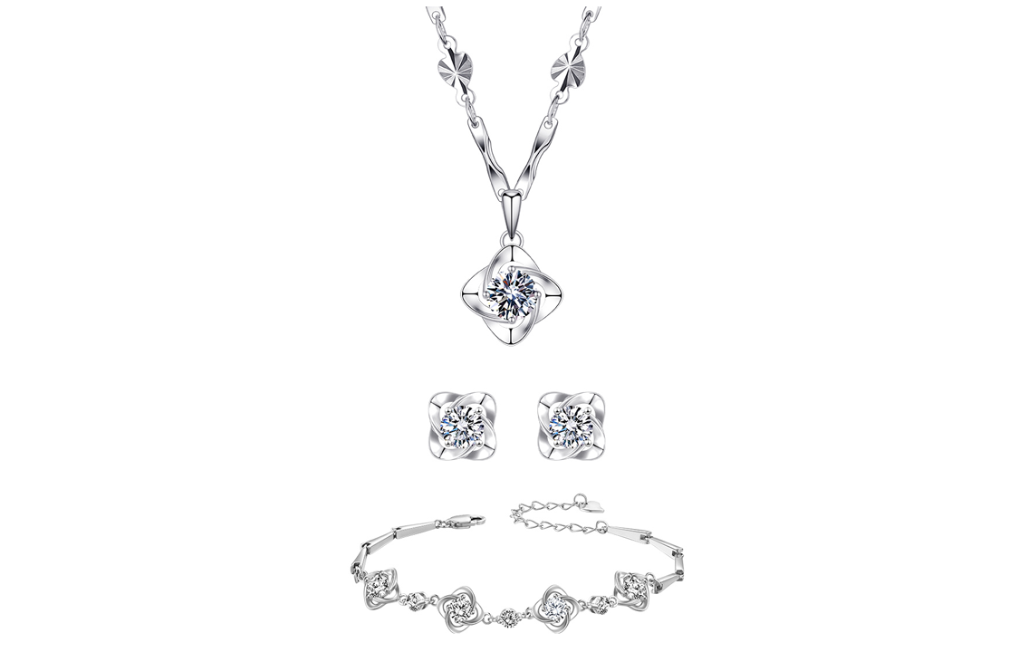 Женские изящные серебряные ожерелья KINGFOCUS 999 пробы