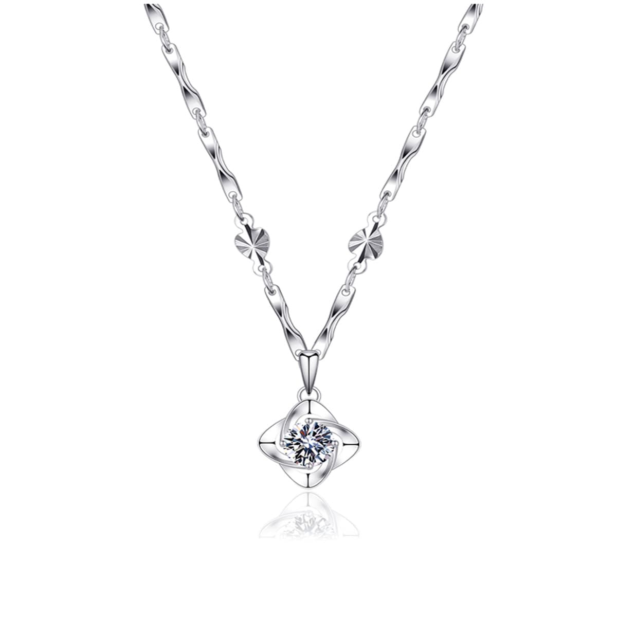 Женские изящные серебряные ожерелья KINGFOCUS 999 пробы