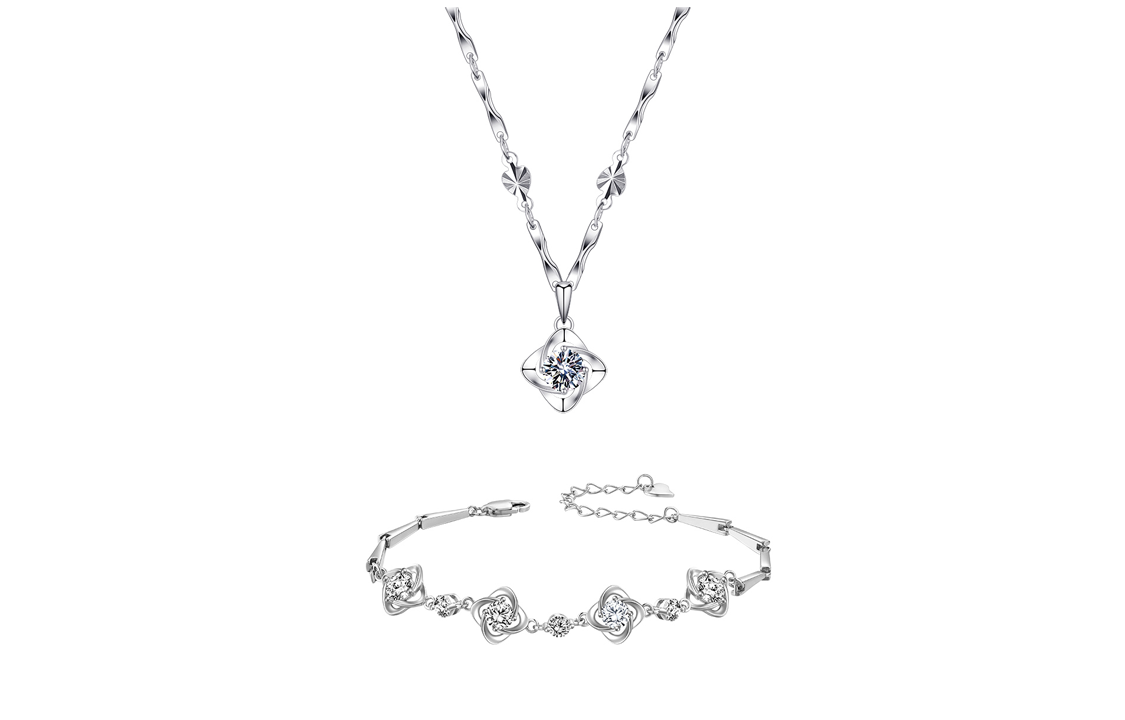 Женские изящные серебряные ожерелья KINGFOCUS 999 пробы